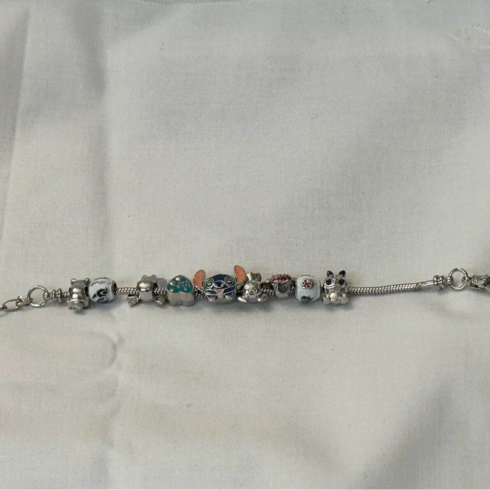 Silver Charm Bracelet for tweens